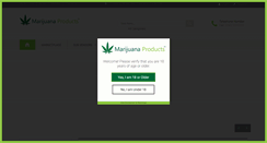 Desktop Screenshot of marijuanaproducts.com
